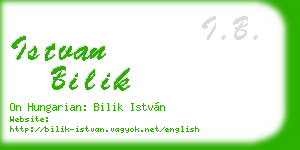 istvan bilik business card